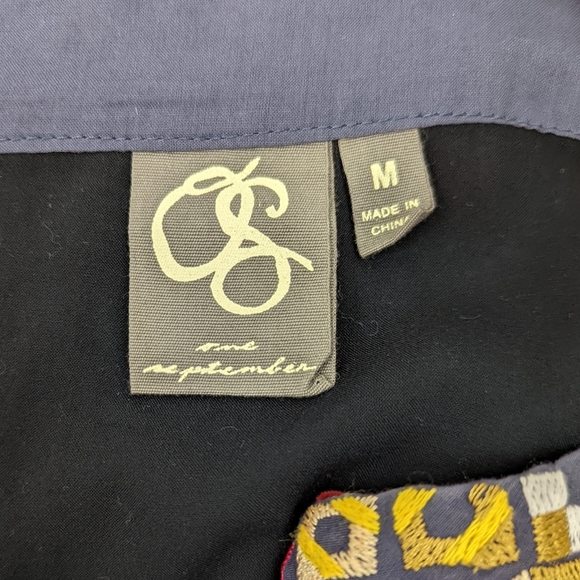 Anthropologie One September Cosima Embroidered Bodice Midi Dress M Boho Print - Picture 11 of 13